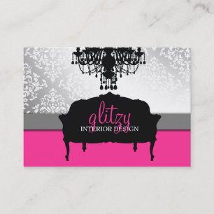 311 Glitzy Boutique Interiors Appointment Card