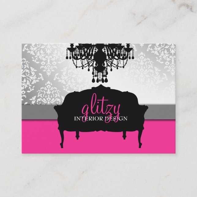 311 Glitzy Boutique Interiors Appointment Card (Front)
