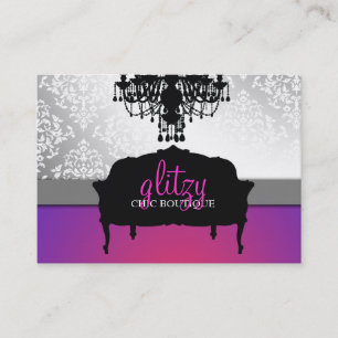 311 Glitzy Chic Boutique Purple Radiance Business Card