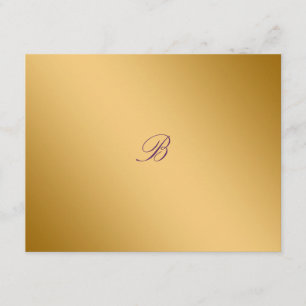 311-Golden diVine Eggplant Purple RSVP card