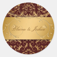 311-Golden diVine Sticker Brown