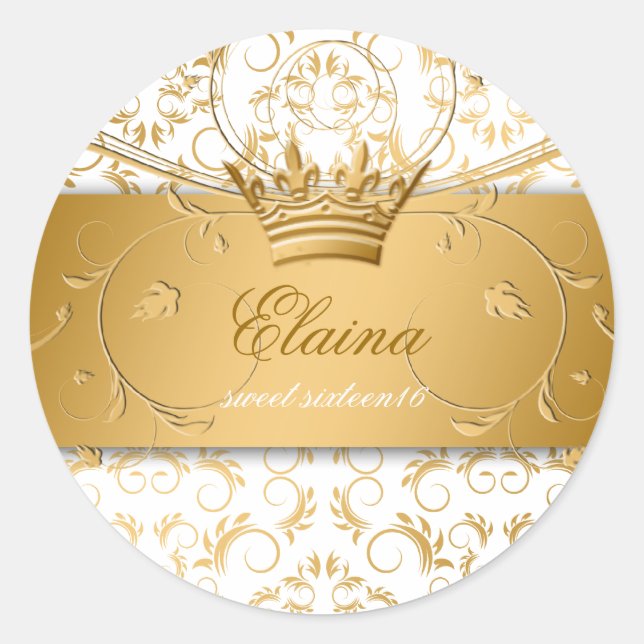 311-Golden diVine Sticker White Delight (Front)