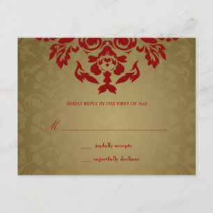 311-Golden Flame RSVP Card