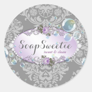 311 Handmade Soap & Bubbles Classic Round Sticker