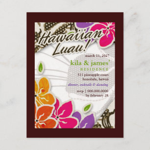 311 Hawaiian Heaven Invitation Brown