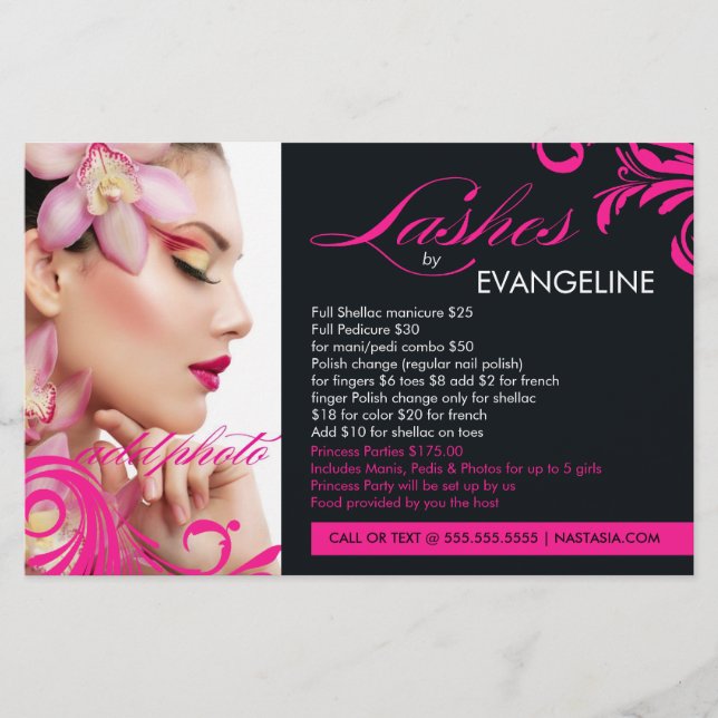311 Hot Pink Lashes By Flyer (Front)