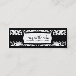 311 Icing on the Cake Black White Tage Mini Business Card