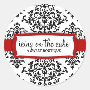 311 Icing on the Cake Cherry Red Classic Round Sticker