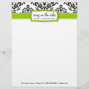 311 Icing on the Cake Lime Green Letterhead