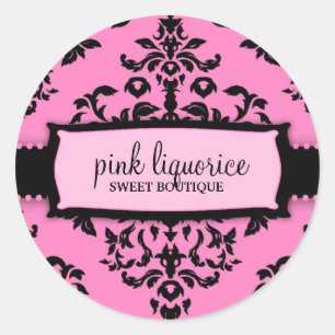 311 Icing on the Cake Pink Liquorice Classic Round Sticker