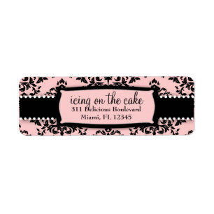 311 Icing on the Cake Sweet Pink Address Label