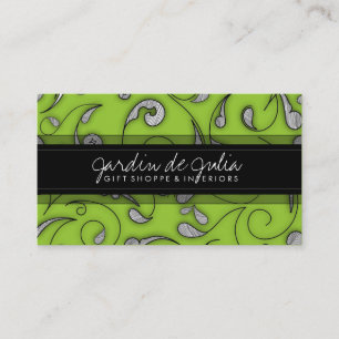 311 Jardin de Julia Lime Business Card