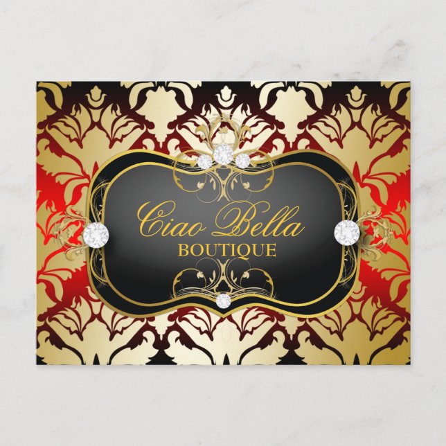 311 Jet Black Ciao Bella Cherry Sass Postcard (Front)