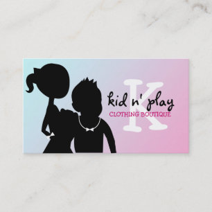 311 Kid's Boutique Silhouette Business Card