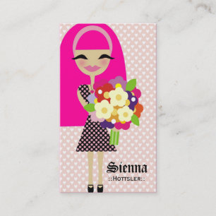 311 KILA FLOWER & BUTTERFLY INTERCHANGEABLE HAIR BUSINESS CARD