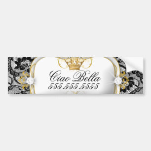311 Lace De Luxe Ciao Bella Metallic Bumper Sticker