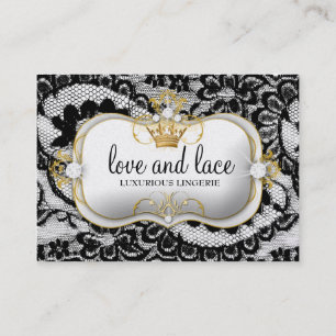311 Lace de Luxe Ciao Bella Metallic Gold Business Card