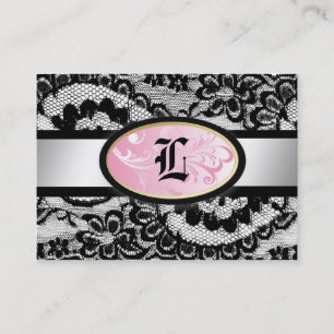 311 Lace de Luxe Iradescent Pink Business Card