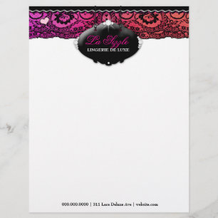 311-Lace de Luxe - Multi-Coloured Letterhead Design