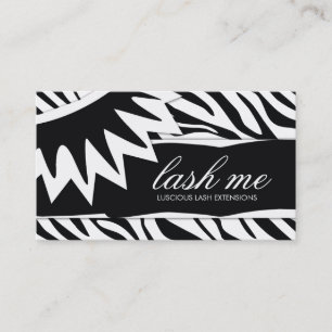 311-Lash Me Zebra Stripes Business Card