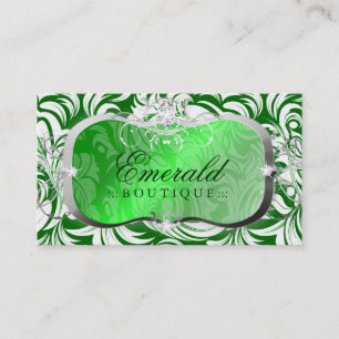 311 Lavish Emerald Platter Silver Business Card