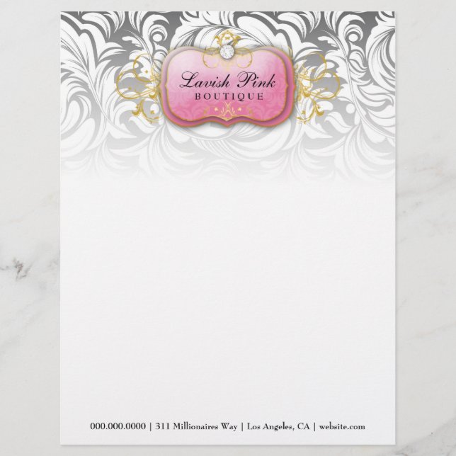 311-Lavish Pink Plate Diamond - Letterhead (Front)