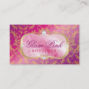 311 Lavish Pink Platter Golden Divine Pink Pout Business Card