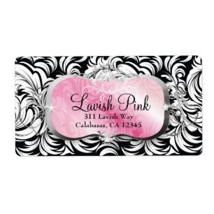 311 Lavish Pink Platter Shipping Labels