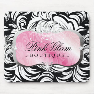 311 Lavish Pink Platter Silver Mousepad
