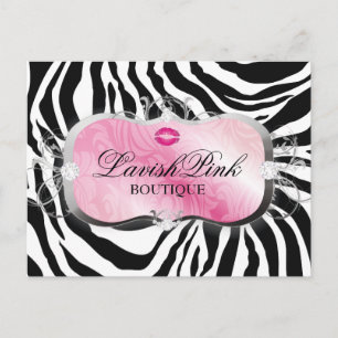 311 Lavish Pink Platter with Lips Postcard