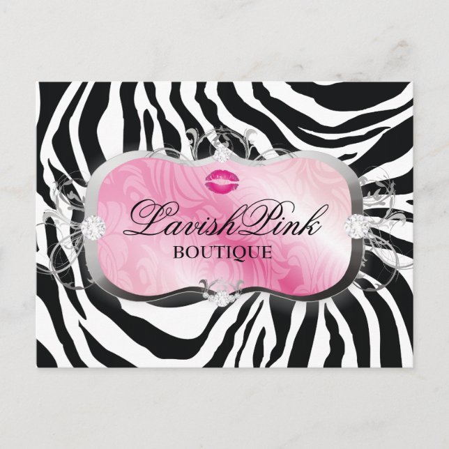 311 Lavish Pink Platter with Lips Postcard (Front)