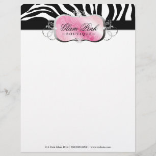 311 Lavish Pink Platter Zebra Letterhead