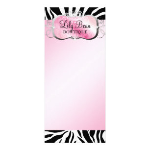 311 Lavish Pink Platter Zebra Rack Card