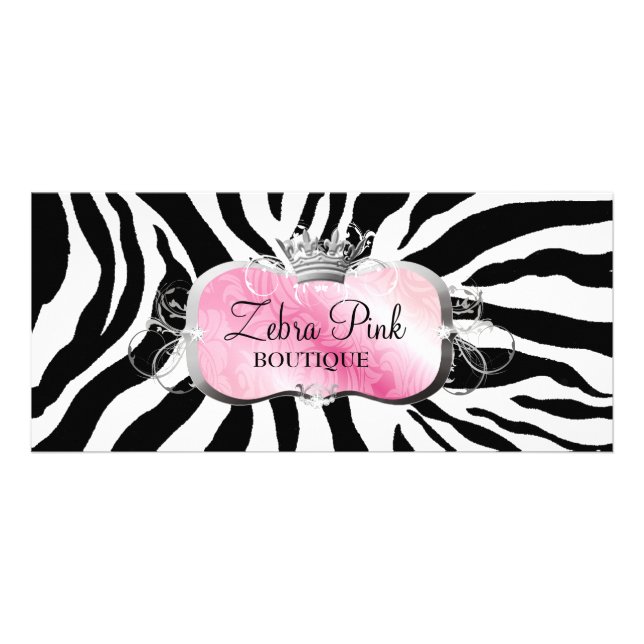 311 Lavish Pink Platter Zebra Rack Card (Front)