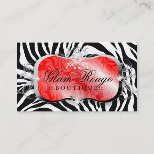 311 Lavish Rouge Platter Silver Business Card