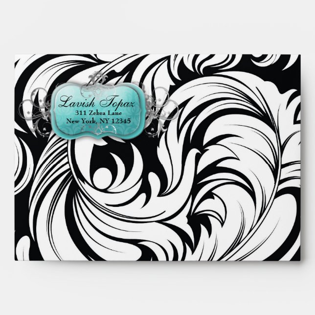 311-Lavish Topaz Envelope | Black (Front)