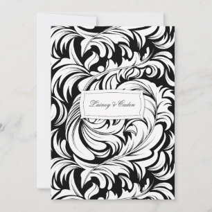 311-Lavishly Lainey Black Invitation