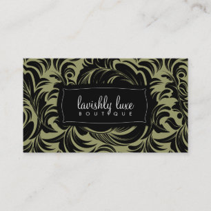 311 Lavishly Lainey Black & Sage Business Card