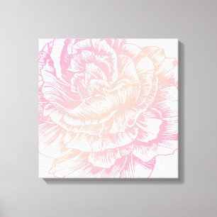 311 Le Plush Fleur Creamy Pink Canvas Print
