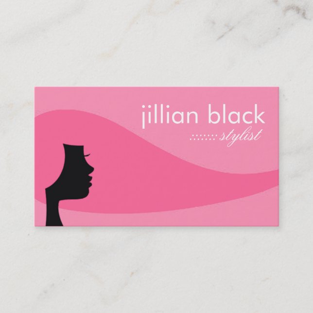 311 Les Cheveux Pink Appointment Card (Front)