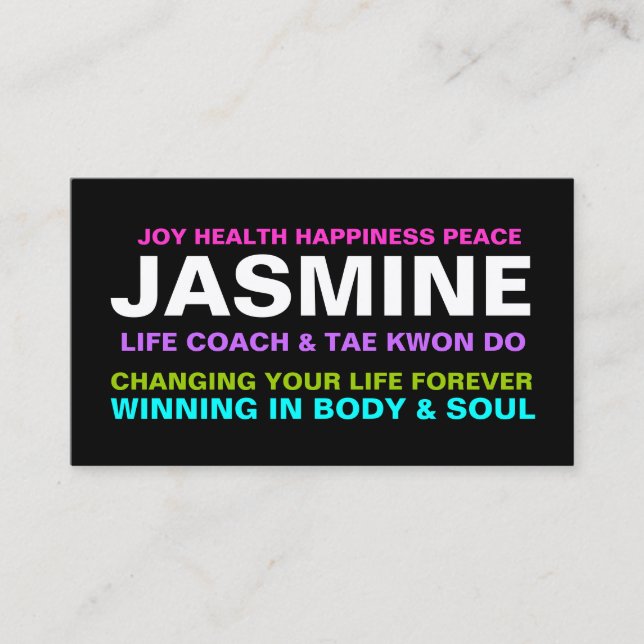 311 Life Coach Trainer Etc. Business Card (Front)