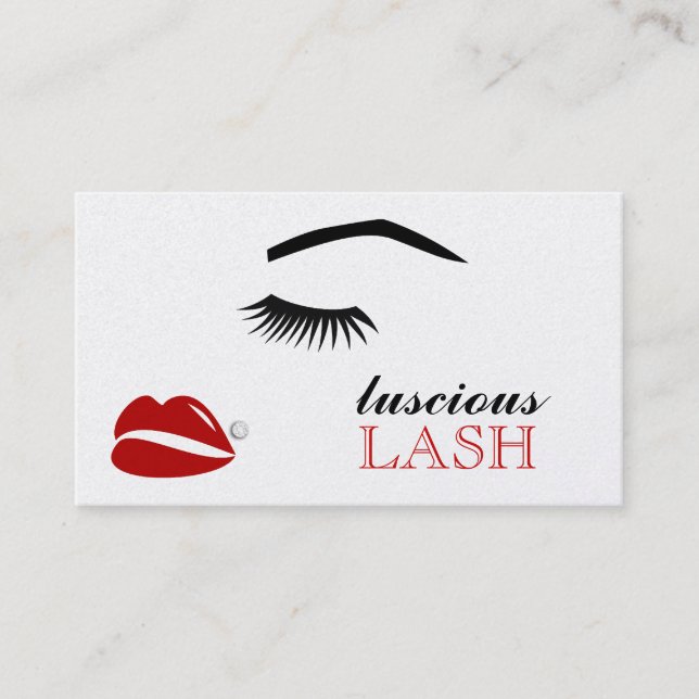 311 Luscious Lash Lip Bling Appointment Card (Front)