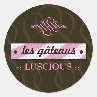 311-LUSCIOUS PINK & CHOCOLATE sticker