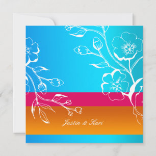 311-Lush Tropical Sunset Invitation