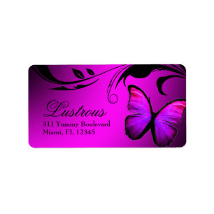 311 Lustrous Butterfly Pink Purple Label