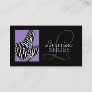 311-Luxurious Shoes Purple Business Card