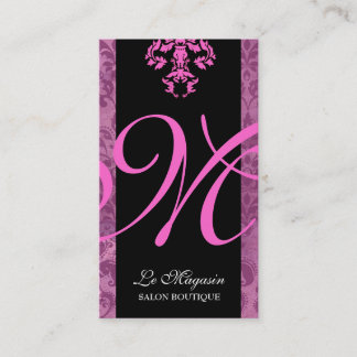 311-Marley Monogram Pink Too Business Card