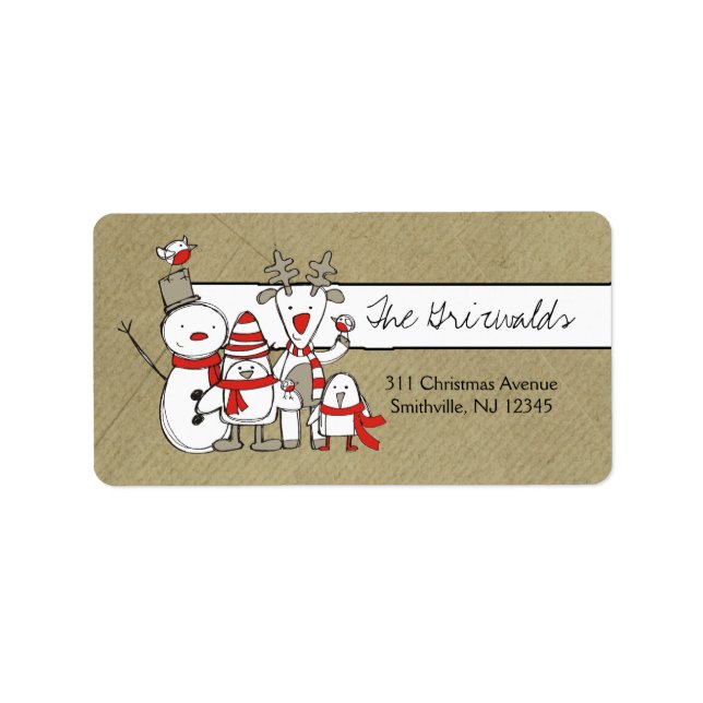 311-North Pole Family Label (Front)