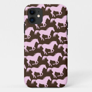 311 Pink & Brown Horse Print Case-Mate iPhone Case
