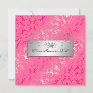 311-Pink Divine Luscious Pink Sweet 16 Invitation